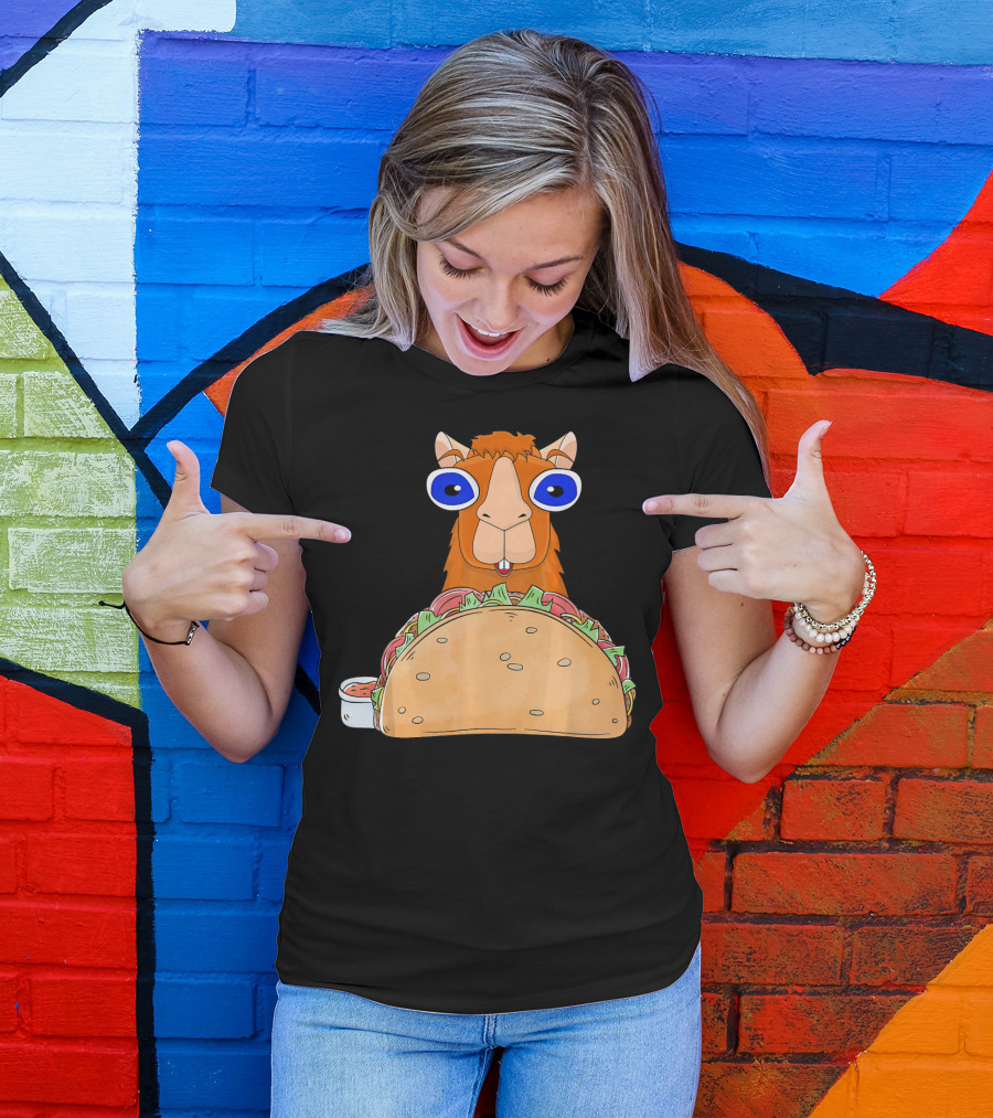 Llama Taco Lover Cinco De Mayo T-Shirt