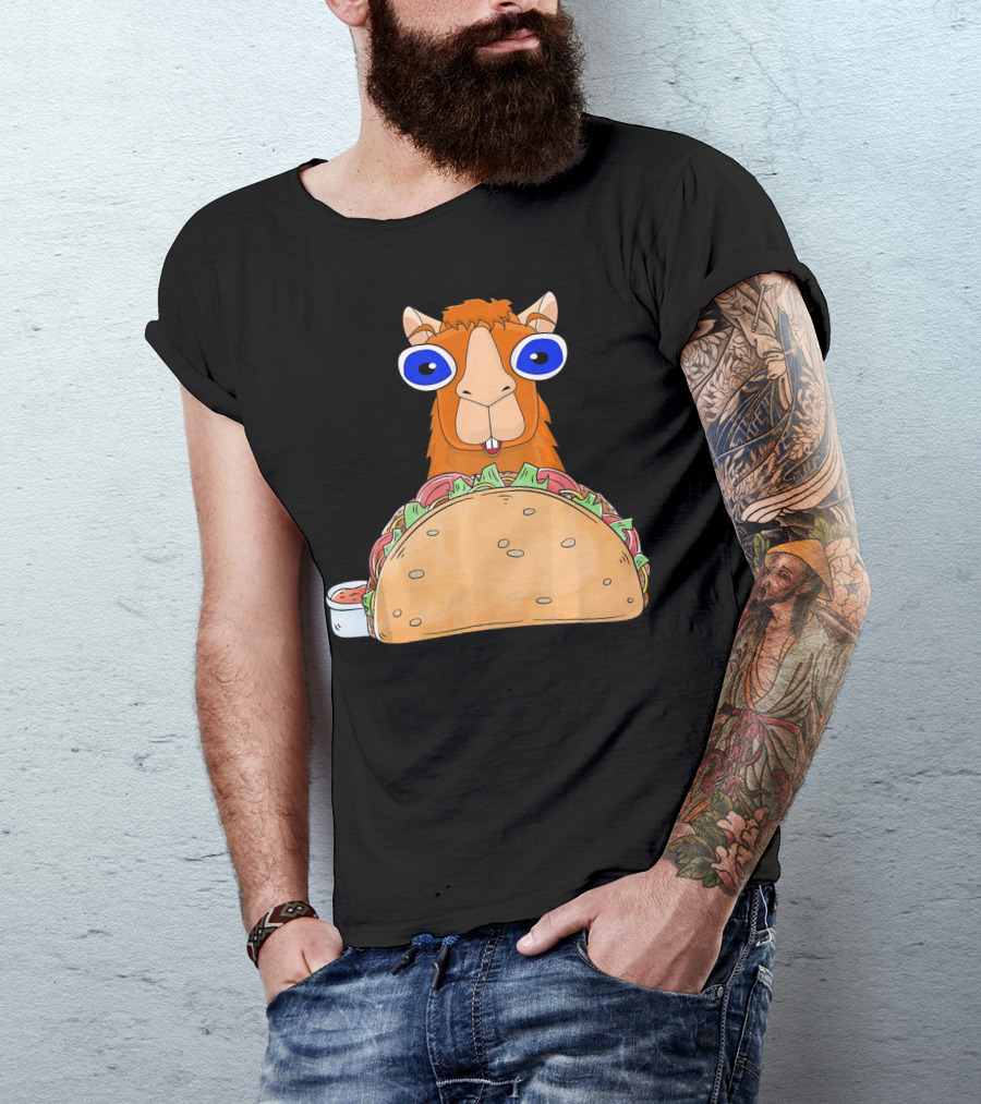 Llama Taco Lover Cinco De Mayo T-Shirt