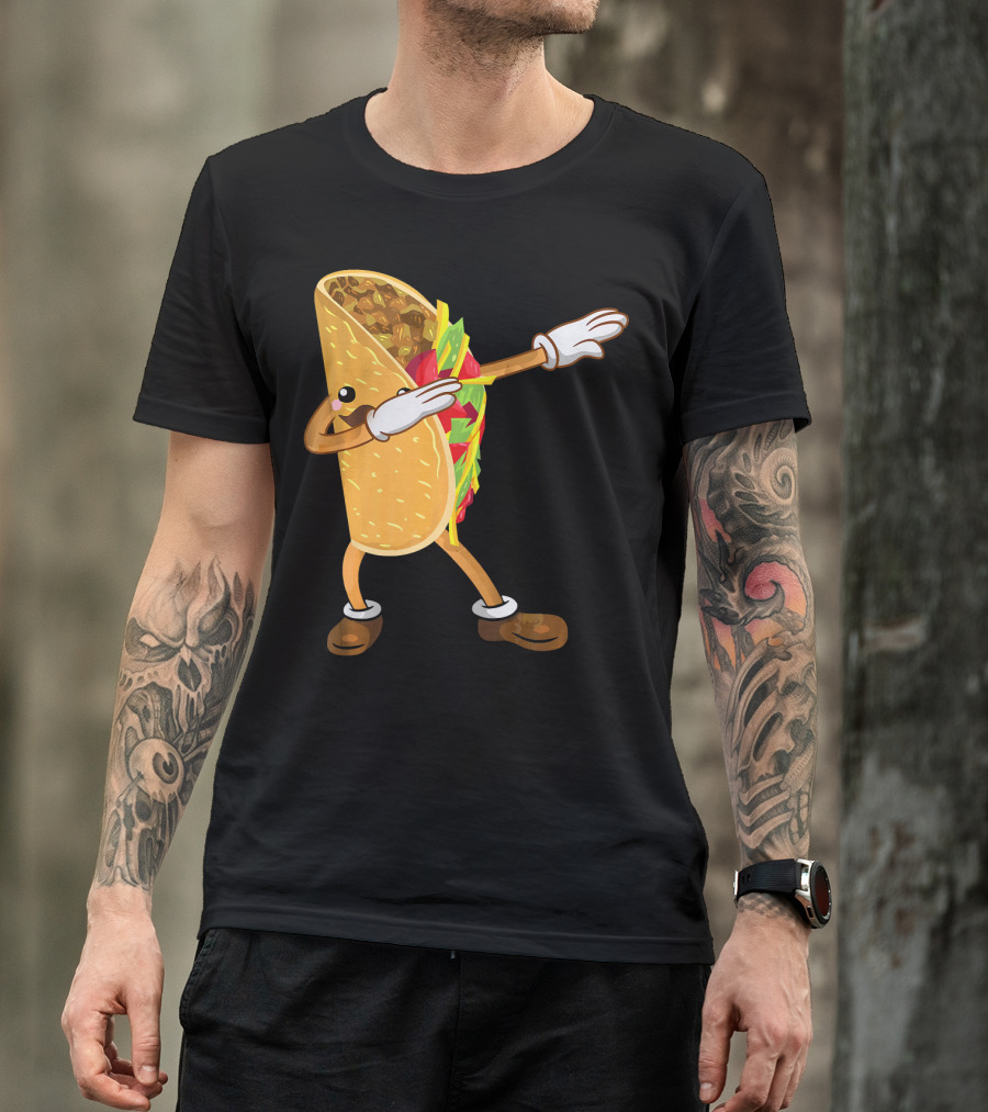 Dabbing Taco Dance Funny Cinco De Mayo T-Shirt