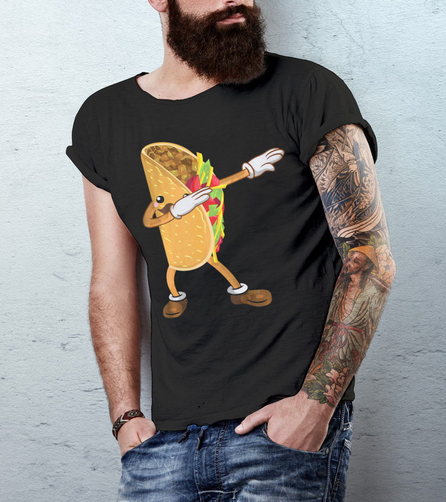 Dabbing Taco Dance Funny Cinco De Mayo T-Shirt