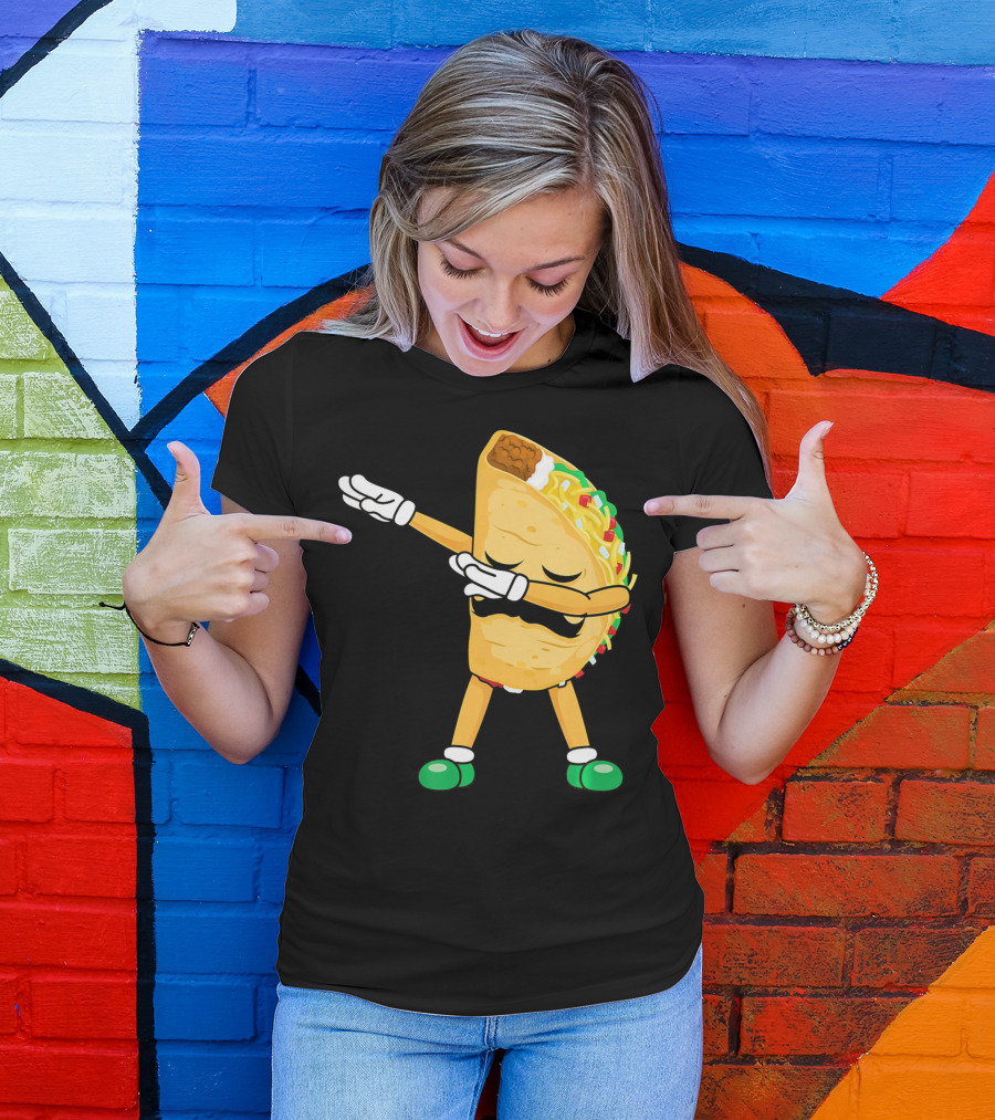 Dabbing Taco Mexican Cinco De Mayo Dab T-Shirt