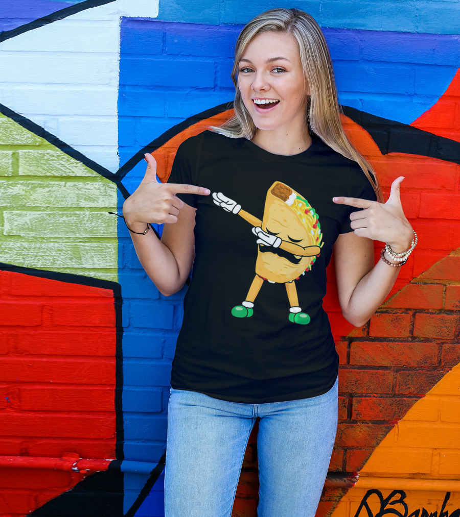 Dabbing Taco Mexican Cinco De Mayo Dab T-Shirt