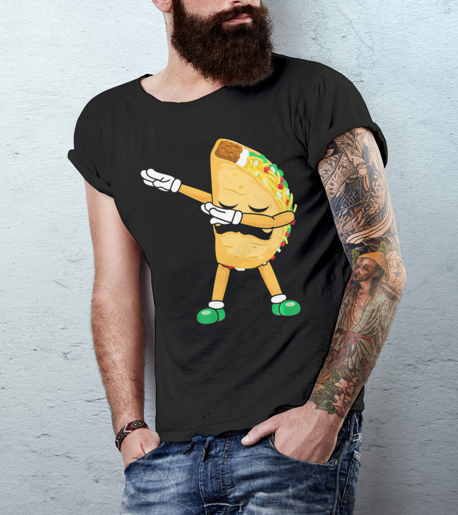 Dabbing Taco Mexican Cinco De Mayo Dab T-Shirt