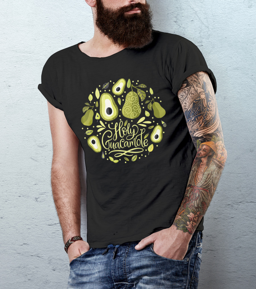 Holy Guacamole Avocado Lover Vegan Delight T-Shirt