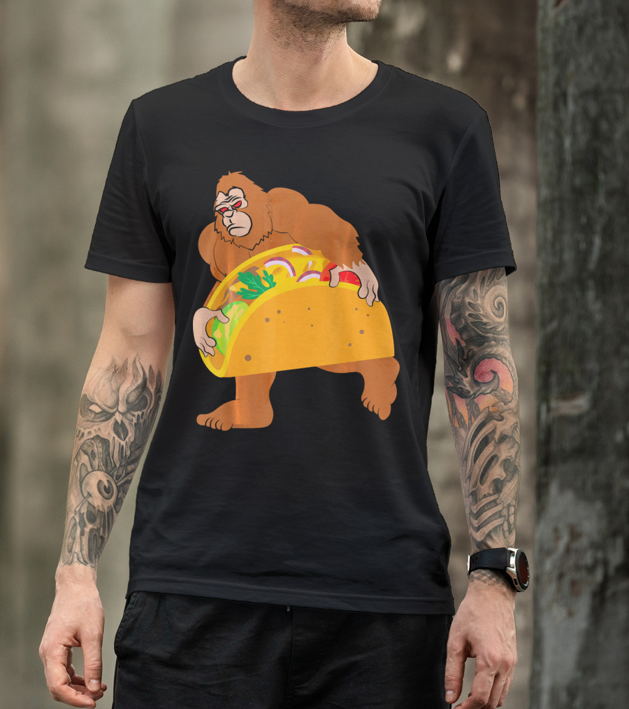Bigfoot Taco Cinco De Mayo T-Shirt