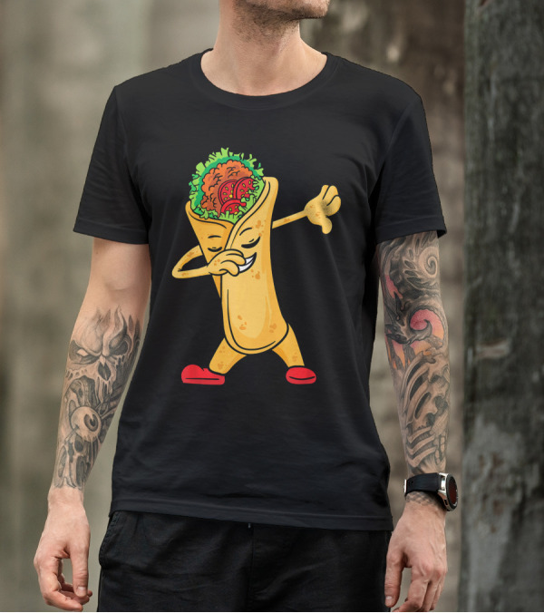 Dabbing Burrito Cinco De Mayo Me Fiesta T-Shirt