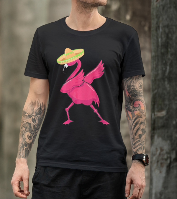 Flamingos De Mayo Cinco De Mayo Sombrero T-Shirt