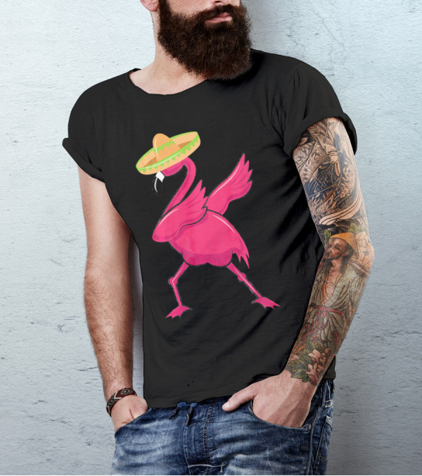 Flamingos De Mayo Cinco De Mayo Sombrero T-Shirt