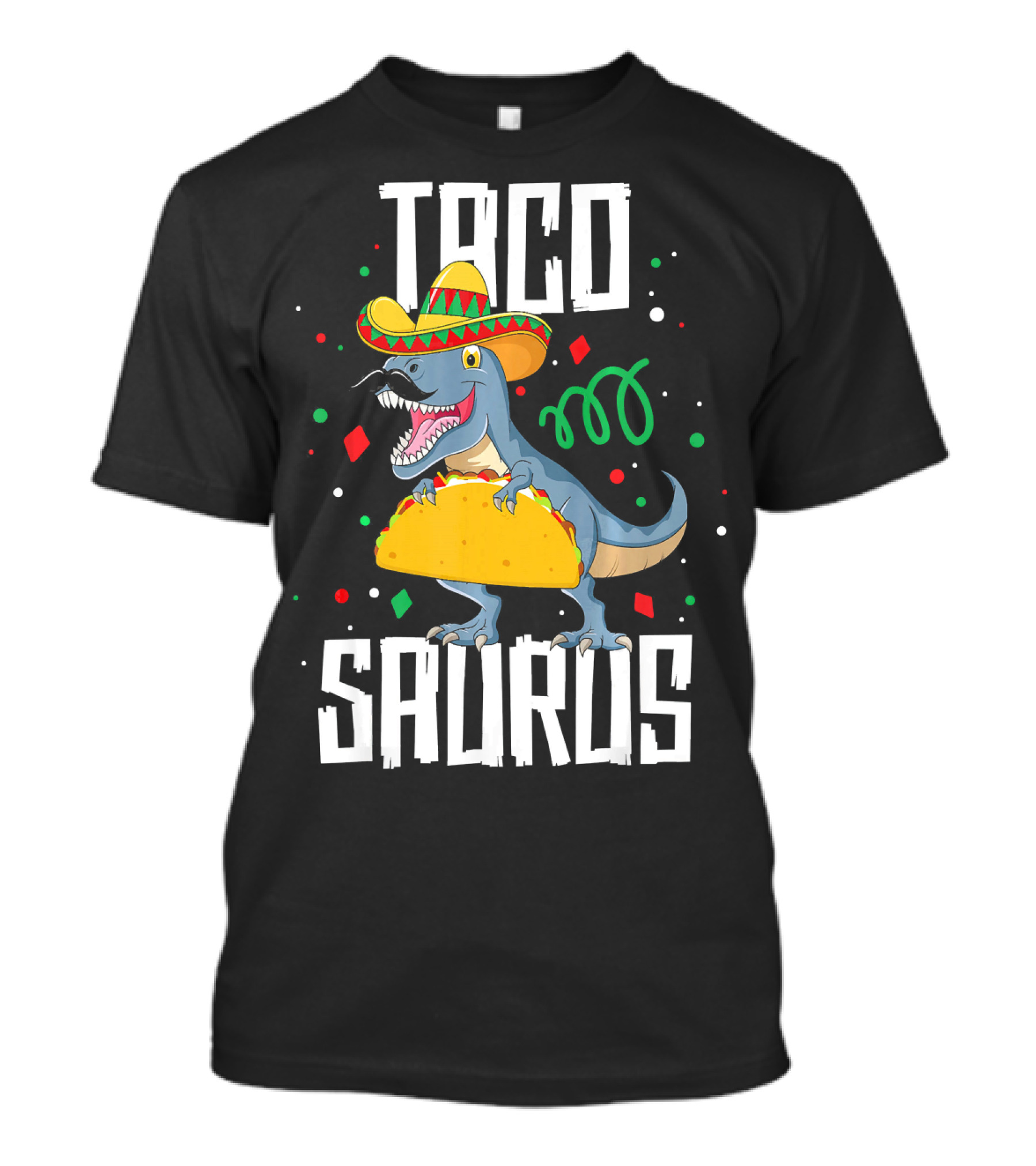 Taco Saurus Sombrero Cinco De Mayo Dinosaur T-Shirt