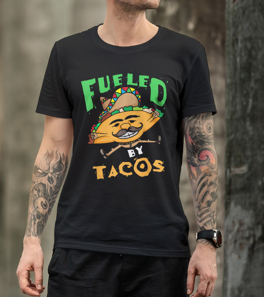 Fueled By Tacos Sombrero Cinco De Mayo T-Shirt
