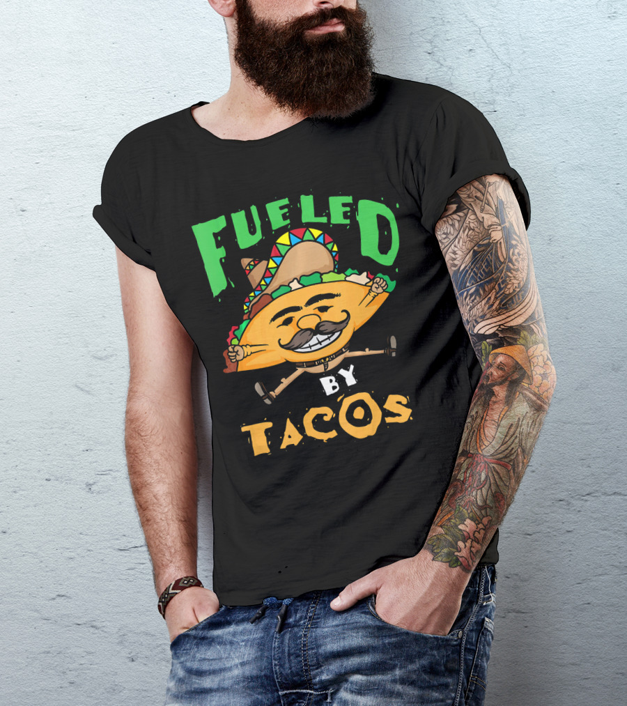 Fueled By Tacos Sombrero Cinco De Mayo T-Shirt
