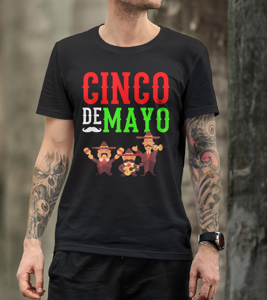 Cinco De Mayo Mariachi Musical Instruments T-Shirt