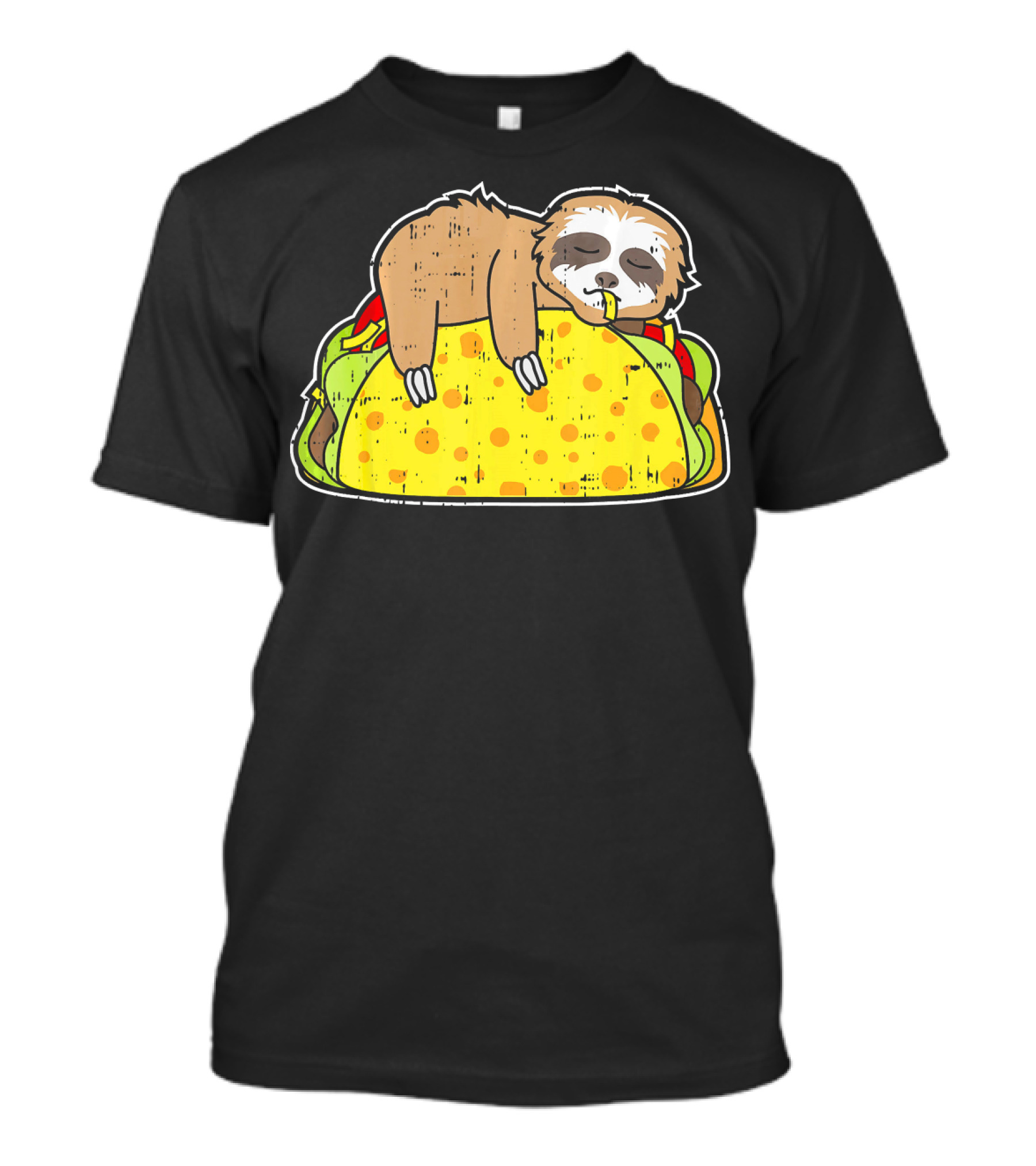 Funny Sloth Taco Cinco De Mayo Tuesday T-Shirt