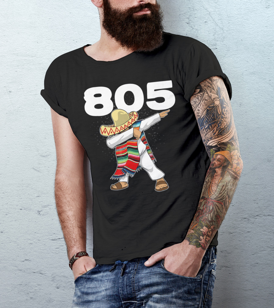 805 Cinco De Mayo Mexican Celebration Dance In California Area Code T-Shirt