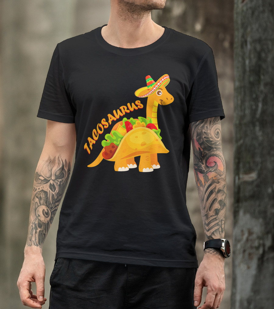 Tacosaurus Sombrero Cool Taco Lovers Cinco De Mayo T-Shirt