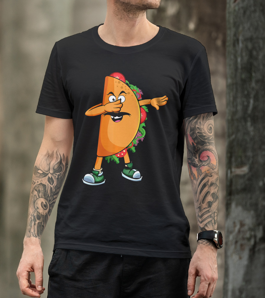 Dabbing Taco Mexican Dab Tacos Salsa Dance Fun T-Shirt