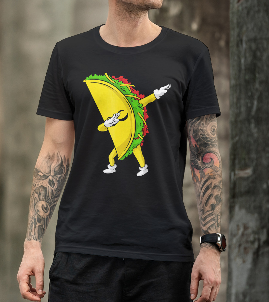 Dabbing Taco Cinco De Mayo Mexican Fiesta T-Shirt