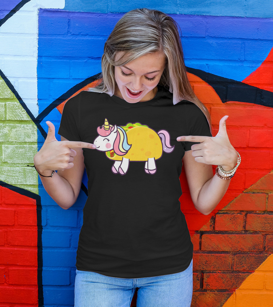 Unicorn Taco Animal Funny Mexican Cinco T-Shirt