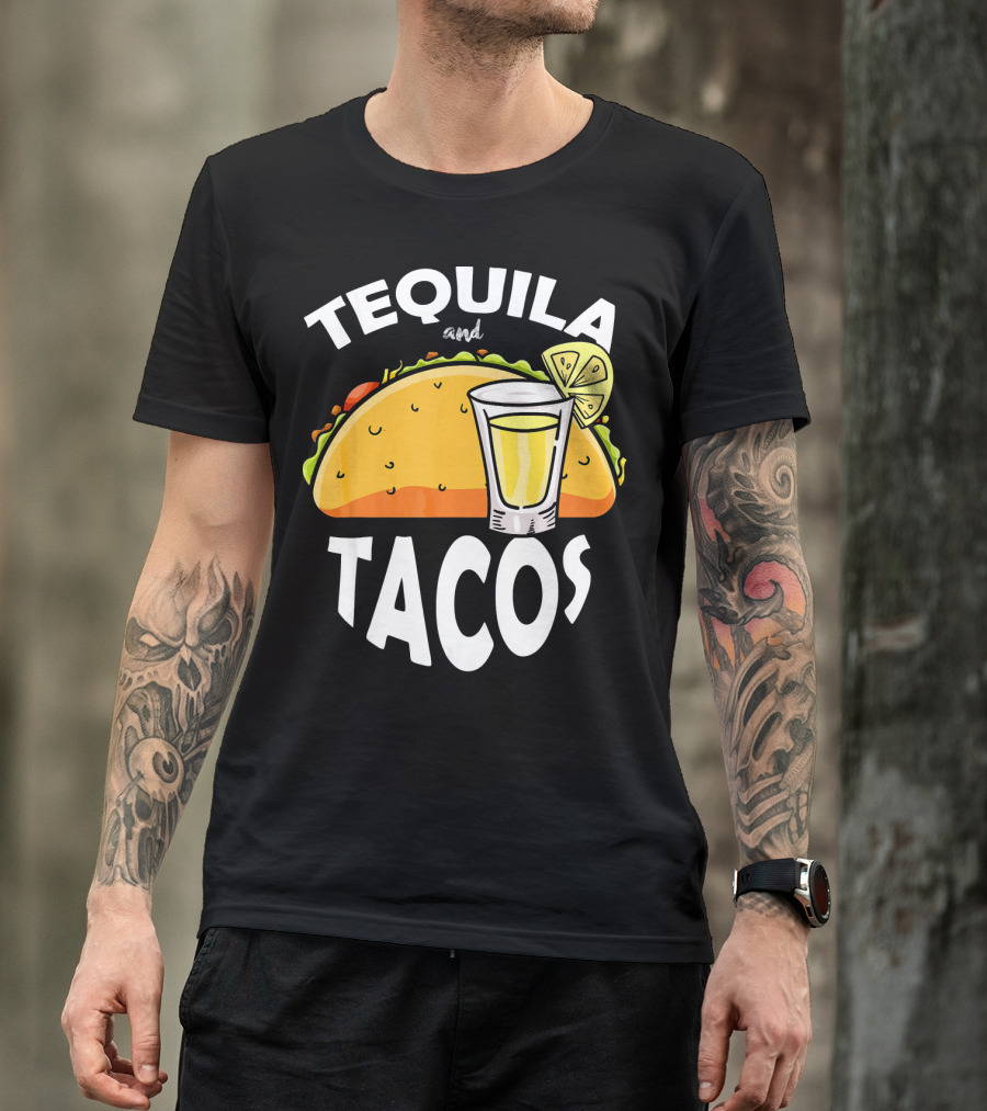 Tequila And Tacos Lime Cinco De Mayo Fiesta T-Shirt