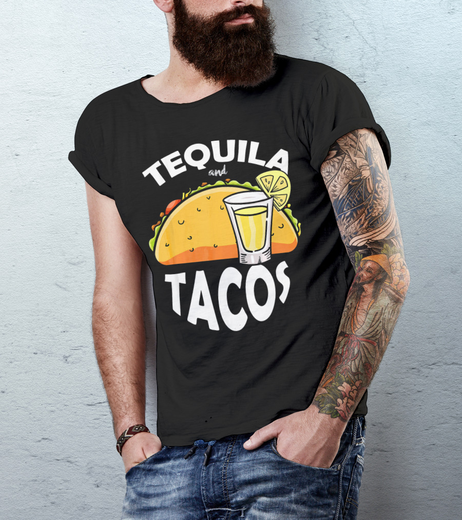 Tequila And Tacos Lime Cinco De Mayo Fiesta T-Shirt