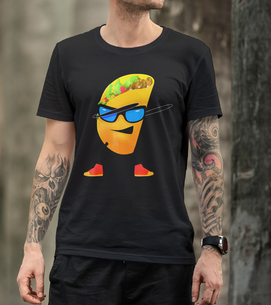 Taco Kids Dabbing Cool Shades Taco T-Shirt