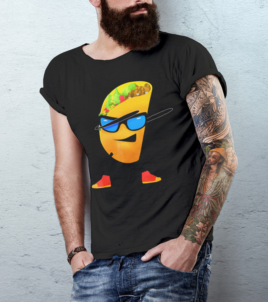 Taco Kids Dabbing Cool Shades Taco T-Shirt