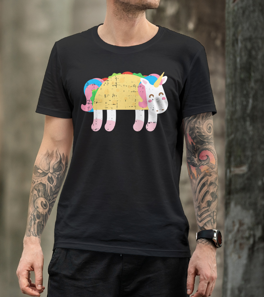 Cute Unicorn Taco Cinco De Mayo Festive Foodie T-Shirt