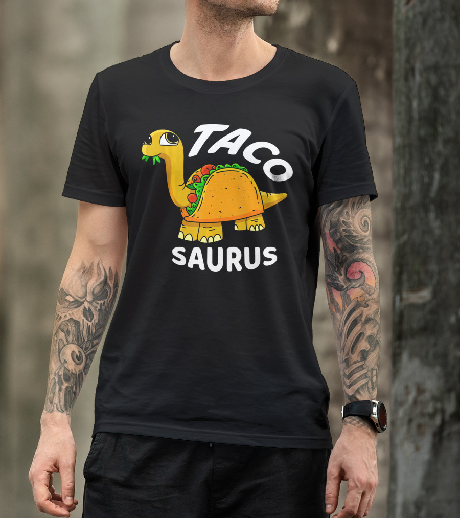 Funny Tacosaurus Taco Dinosaur Cinco De Mayo T-Shirt