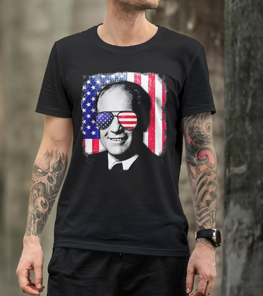 Gerald Ford American Flag Sunglasses Independence Day T-Shirt