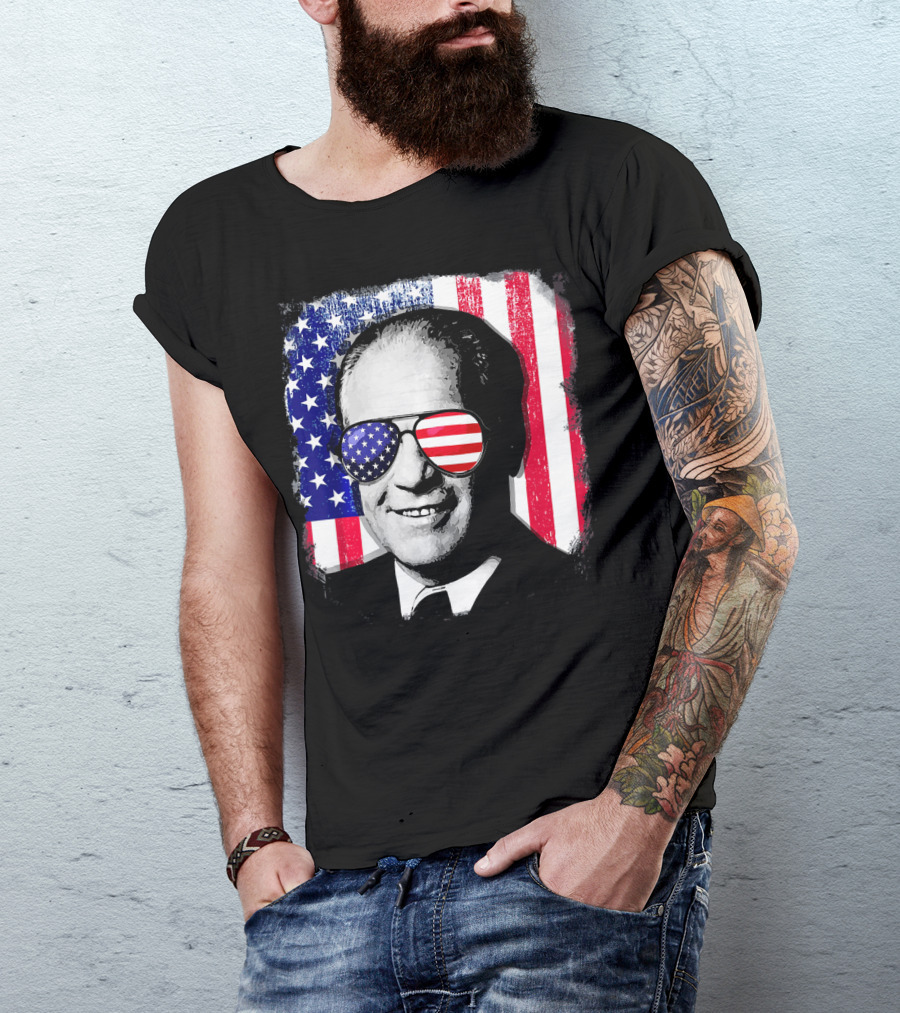 Gerald Ford American Flag Sunglasses Independence Day T-Shirt