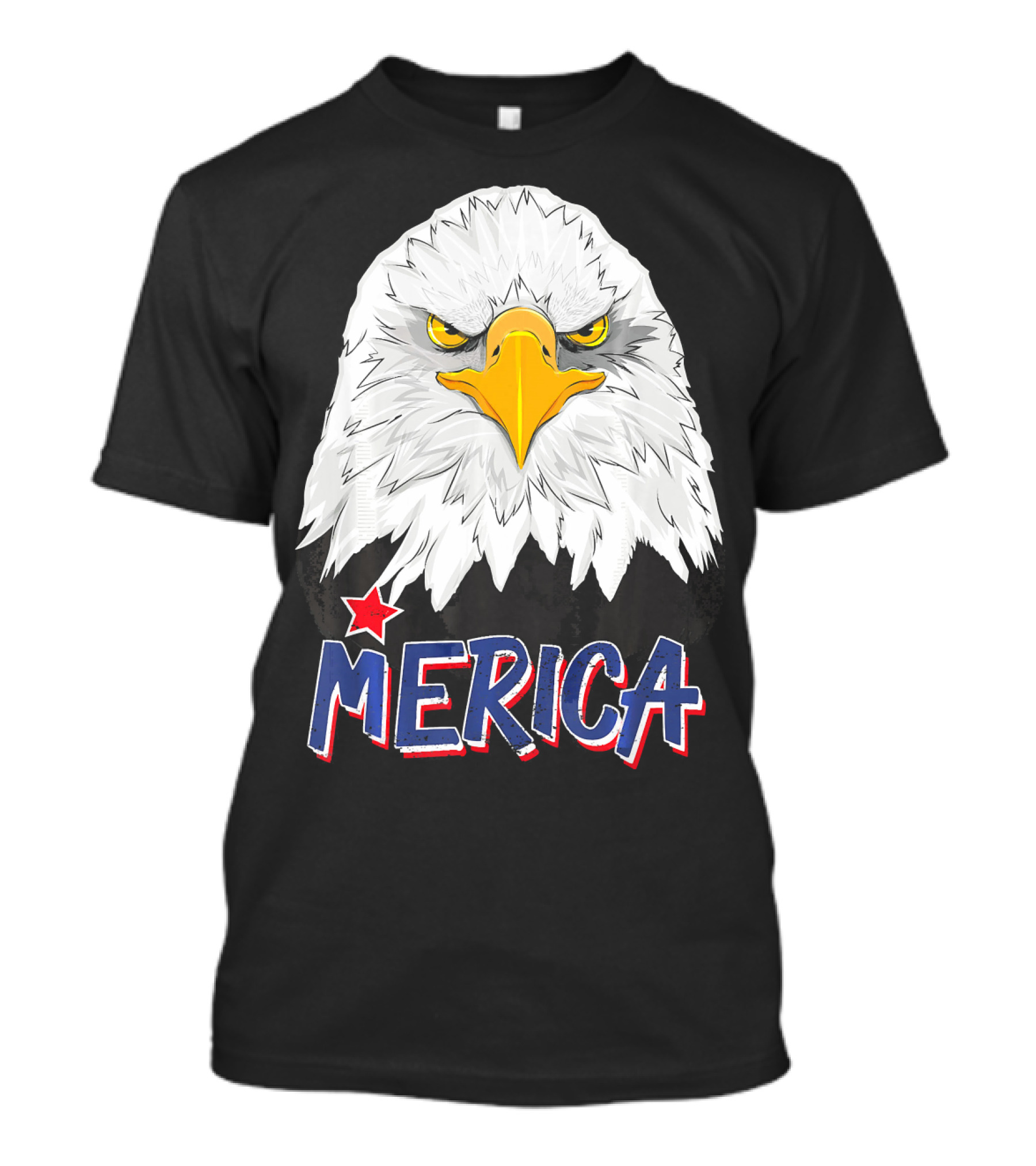 American Bald Eagle Merica Patriotic Star T-Shirt