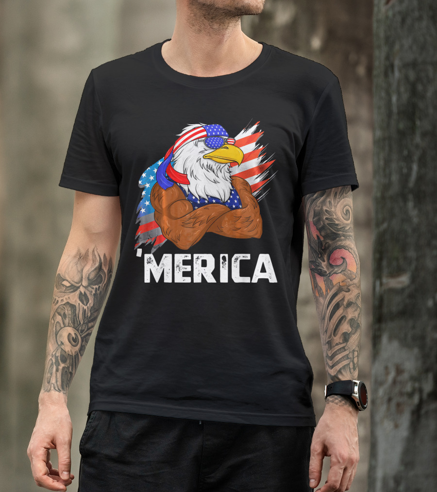 'Merica USA Eagle Freedom American Patriot T-Shirt