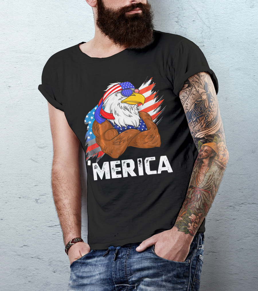'Merica USA Eagle Freedom American Patriot T-Shirt