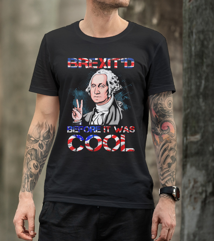 BREXIT'D Before It Was Cool George Washington Peace Sign T-Shirt