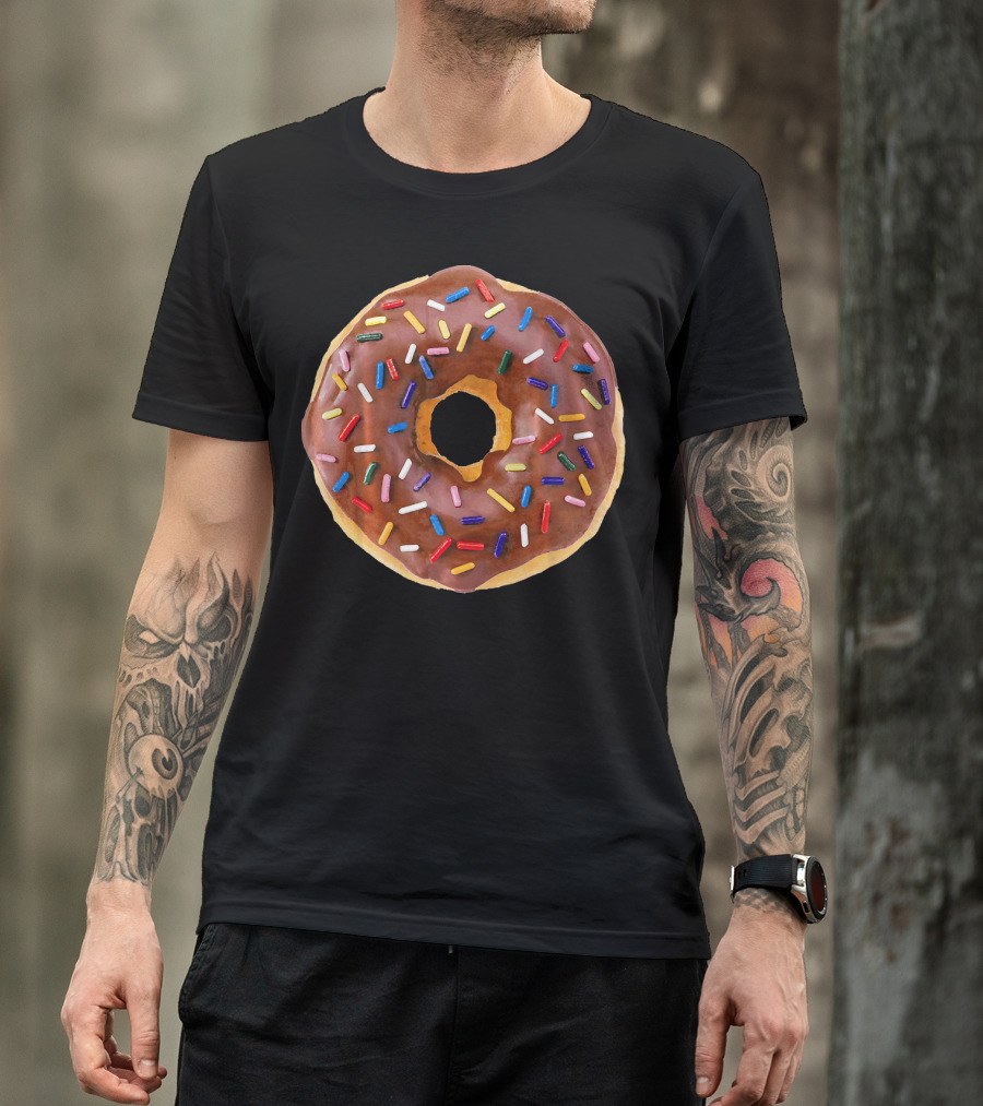 Chocolate Glaze Doughnut Donut With Sprinkles T-Shirt