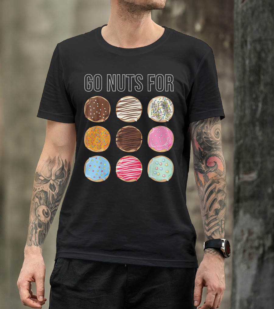 Go Nuts For Donuts Assorted Icing And Sprinkles T-Shirt