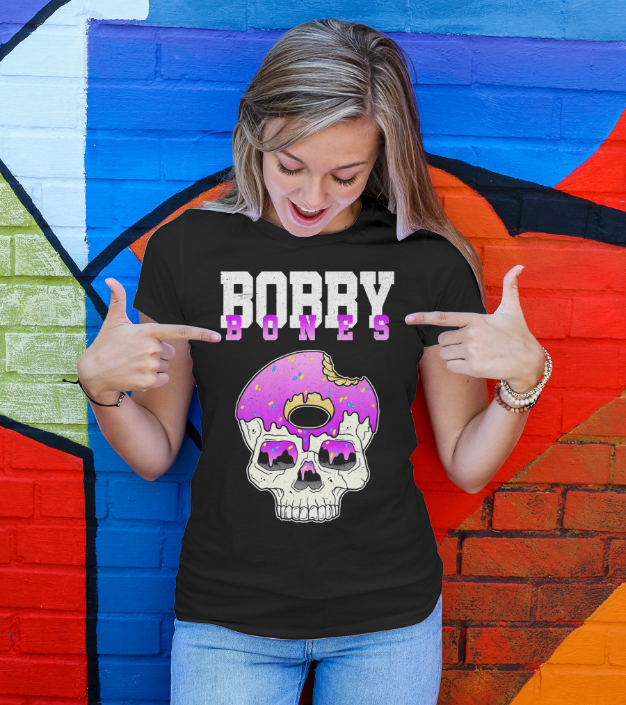 Bobby Bones Skull Donut Pink Sweet Death T-Shirt