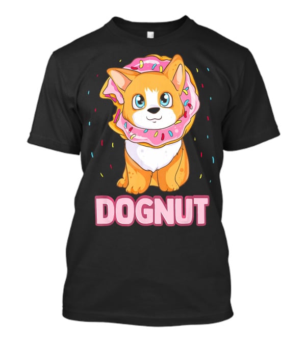 Dognut Cute Funny Dog Donut Pun Adorab With Sprinkles T-Shirt