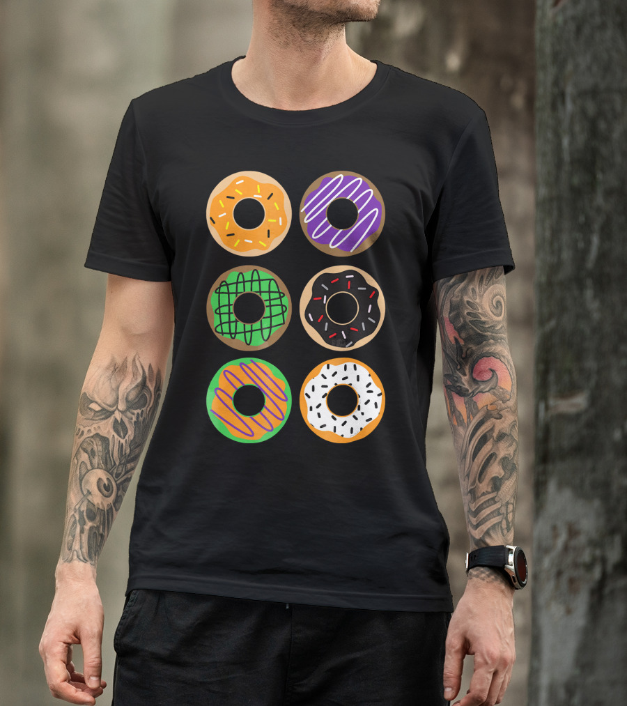 Halloween Donuts Festive Treats With Colorful Icing And Sprinkles T-Shirt