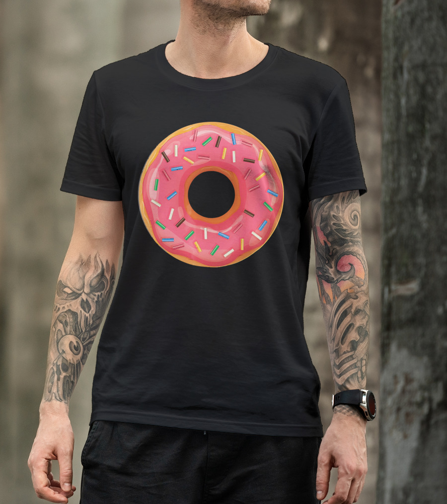 Simple Colorful Sprinkle Donut T-Shirt