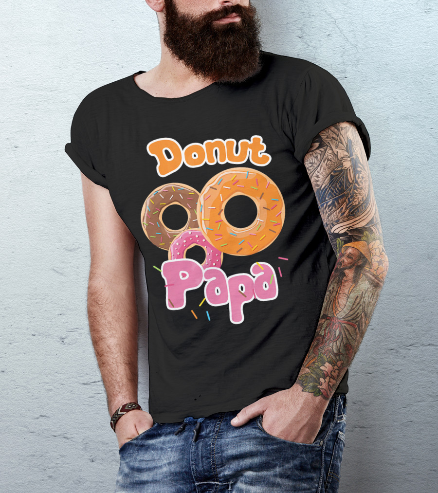 Donut Papa Fun Colorful Sprinkles T-Shirt