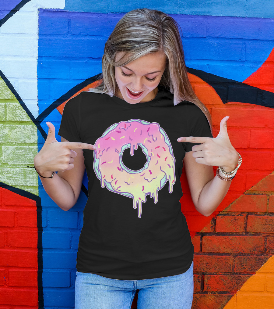 Dripping Pastel Donut Aesthetic Got T-Shirt