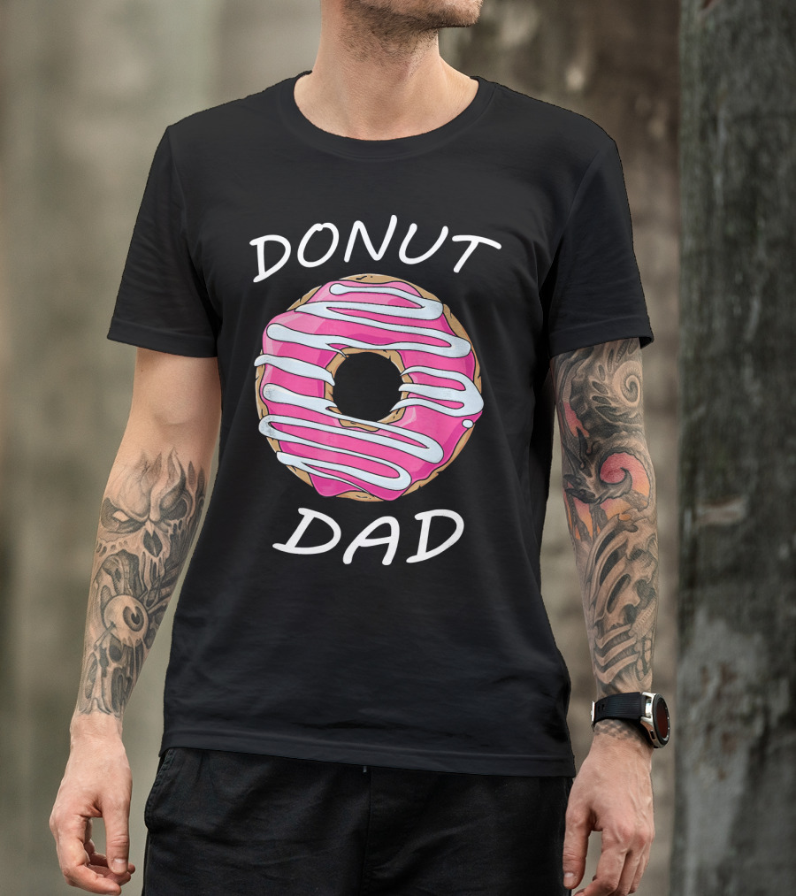 DONUT DAD Pink Frosting Swirl T-Shirt