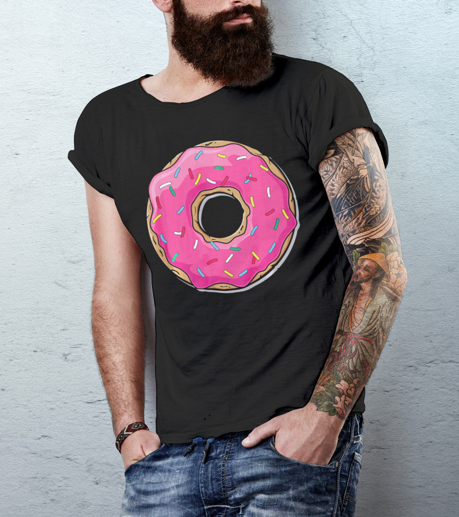Pink Sprinkle Donut Delight T-Shirt