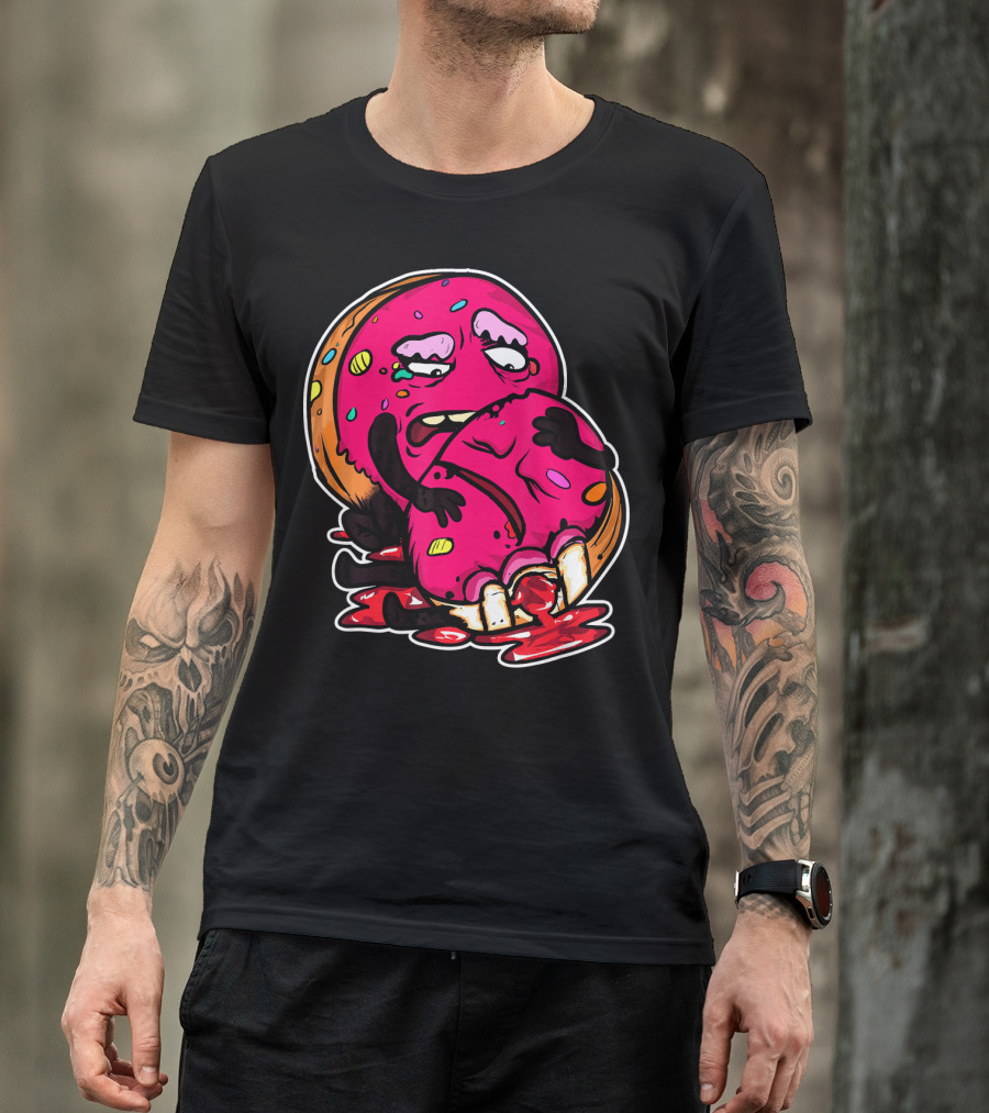 Funny Donut Dark Humor Eating Another Donut T-Shirt