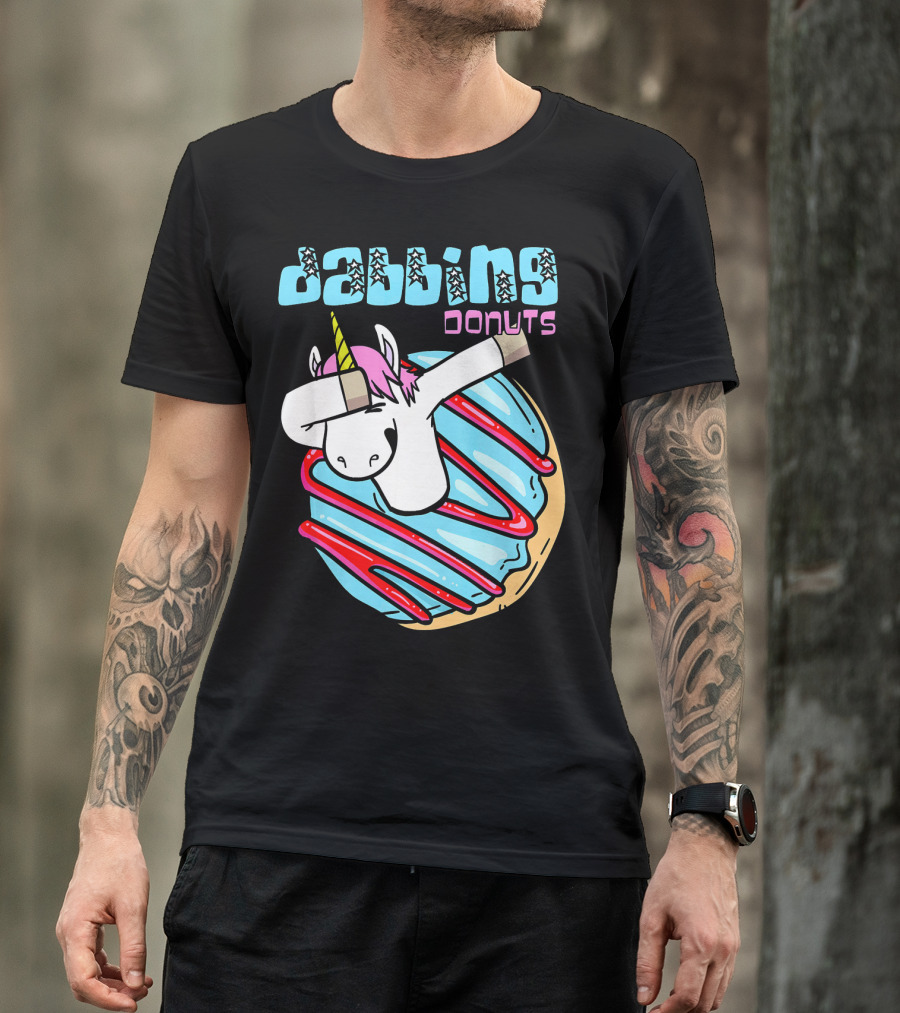 Dabbing Donuts Unicorn T-Shirt