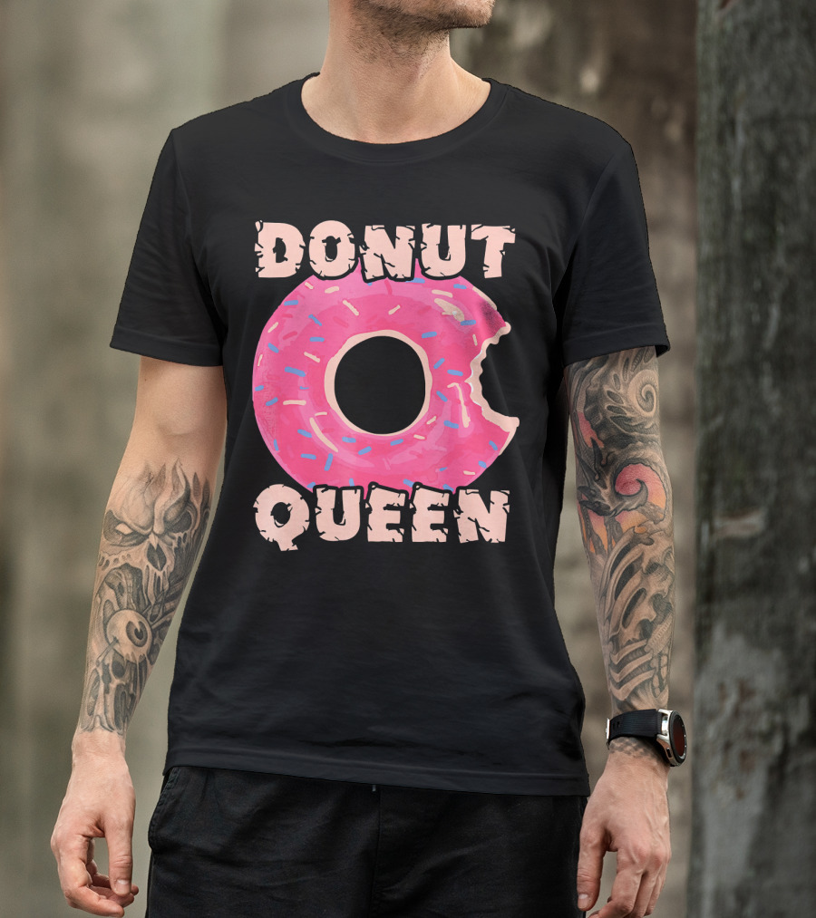 Donut Queen Pink Frosted Sprinkles Bite T-Shirt