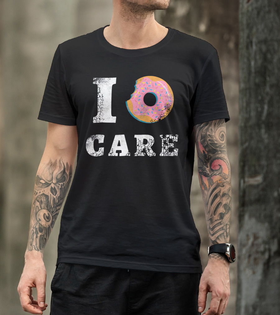 I Donut Care Love Donuts Food Sprinkles Bite T-Shirt