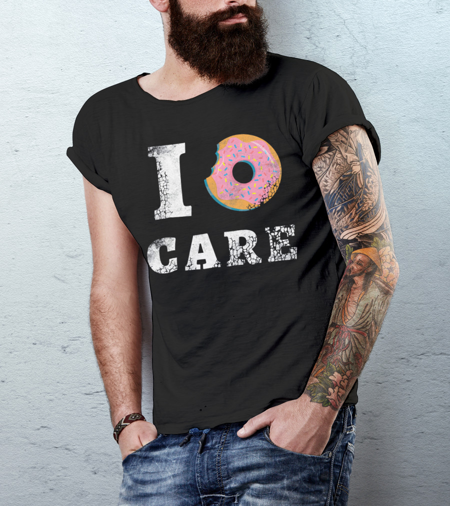 I Donut Care Love Donuts Food Sprinkles Bite T-Shirt