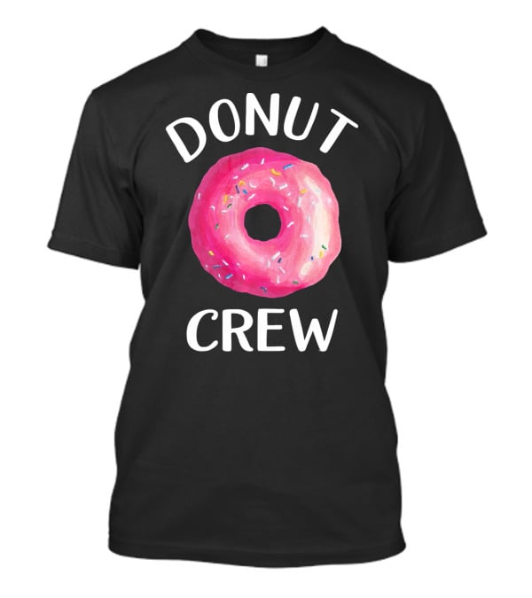 Donut Crew Pink Sprinkled Doughnut T-Shirt